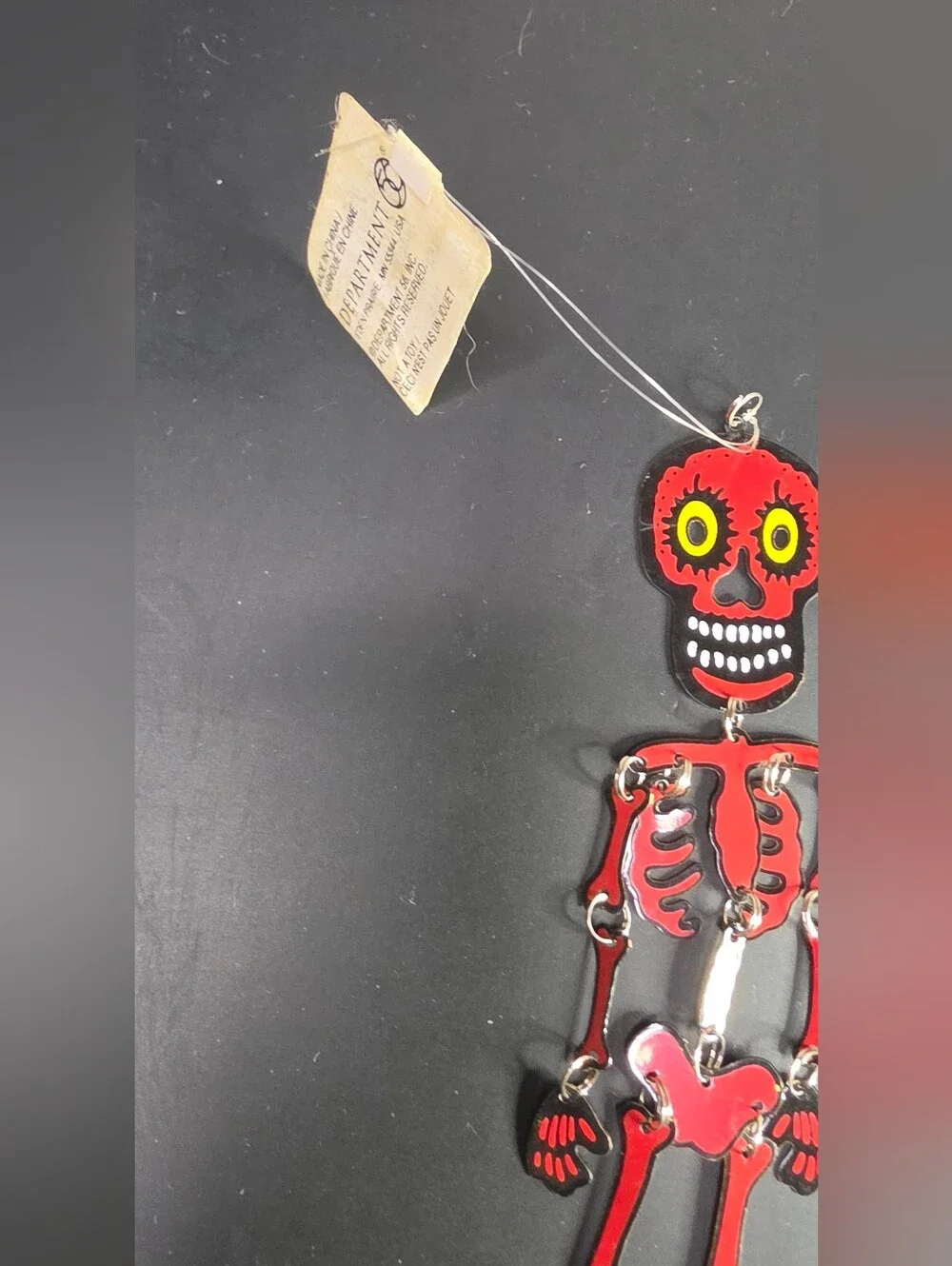 Vintage Dept 56 articulated Skeletons Set Of 2